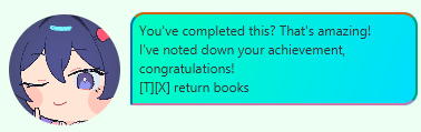 Expected output for marking a task